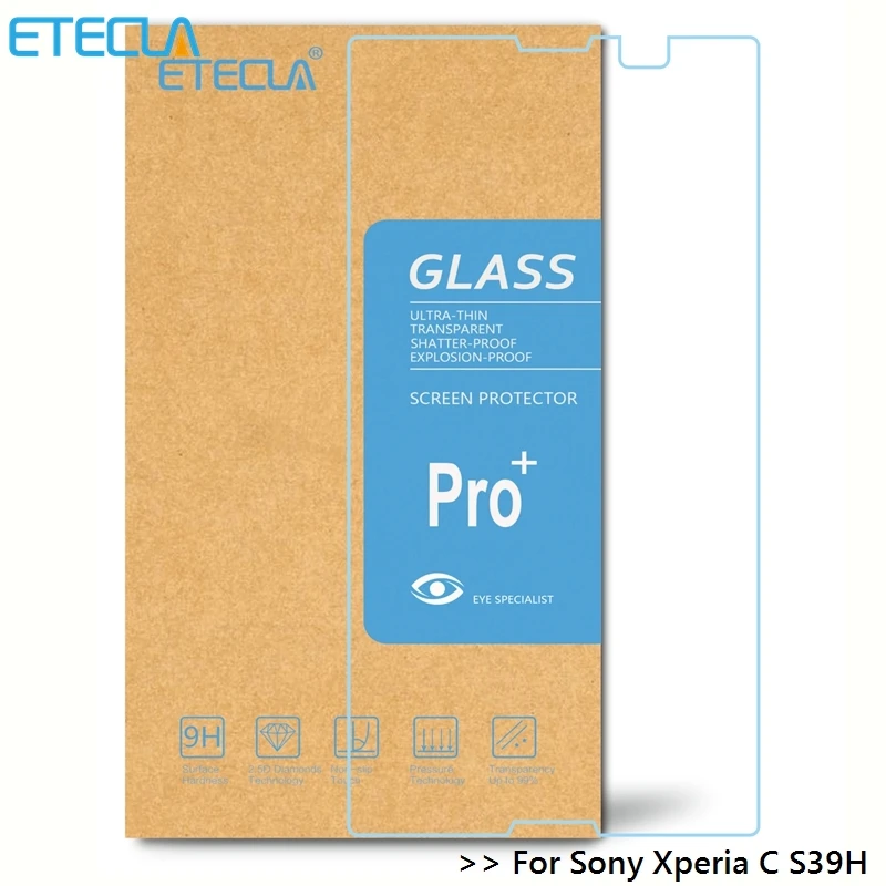 Закаленное стекло для Sony Xperia C 2 шт. Защитное Soni Experia S39h C2305 C2304 | Мобильные телефоны