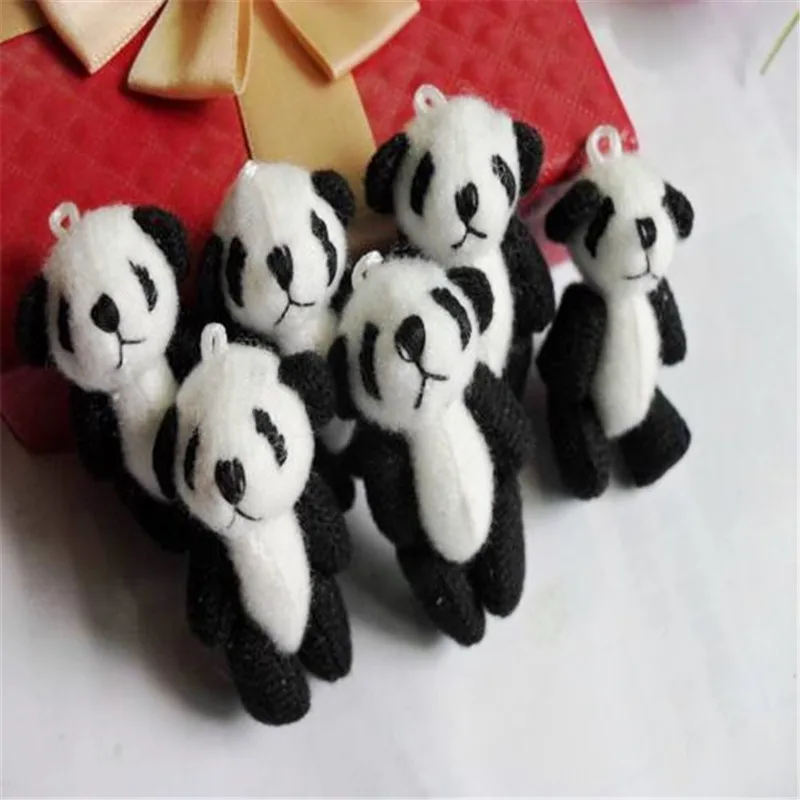 4.5cm 30pcs Mini Cute Joint Panda Plush Toys Chinese Treasure Panda Dolls DIY Wedding Party Decor  (3)