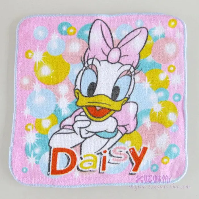 cartoon donald duck daisy duck pure cotton scarf kindergarten hand