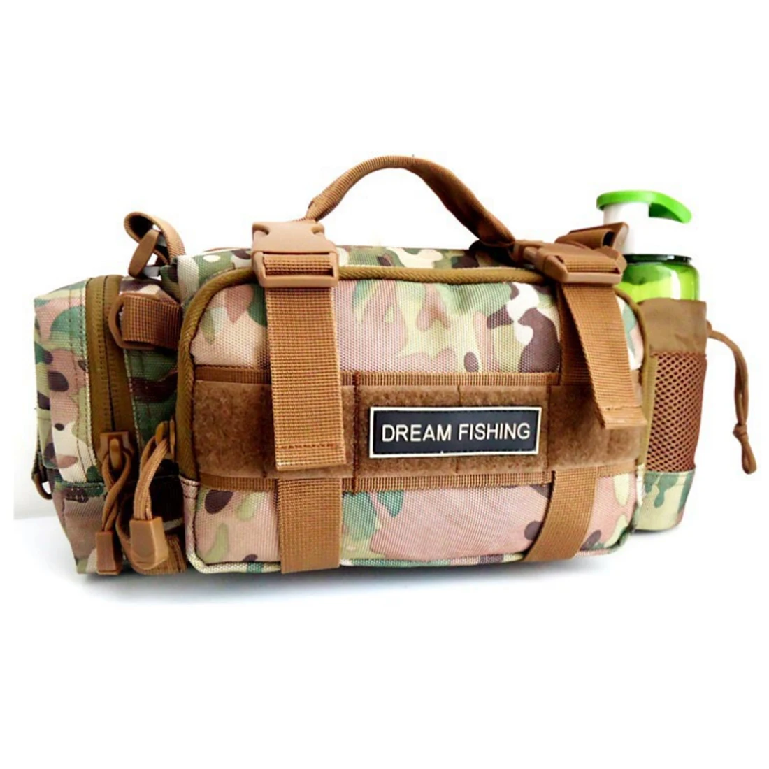 

HIPSTEEN 2 Color Multi-Function Waist Bag Nylon Belt Bag For Travelling Mountaineering Satchel 35* 13* 16cm