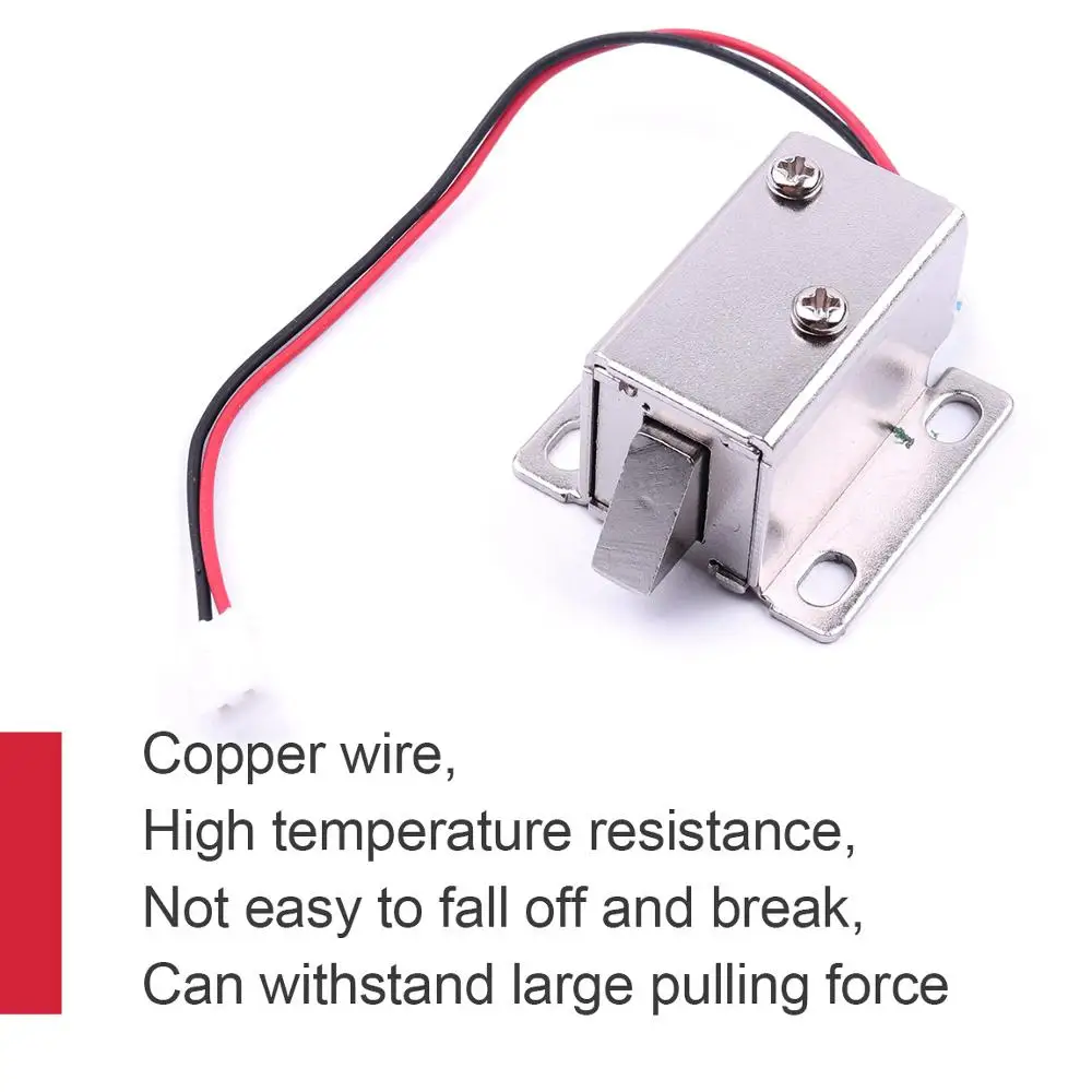 Высокое качество 4 шт. DC 12 В мини Электрический Электромагнитный Замок Маленький электромагнитный замок шкаф электрический дверной замок в сборе электромагнитный замок
