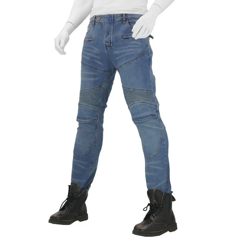 Новые мотоциклетные брюки мужские мото джинсы Защитное снаряжение для езды на мотоцикле мотобрюки для мотокросса эндуро брюки Панталон мото брюки