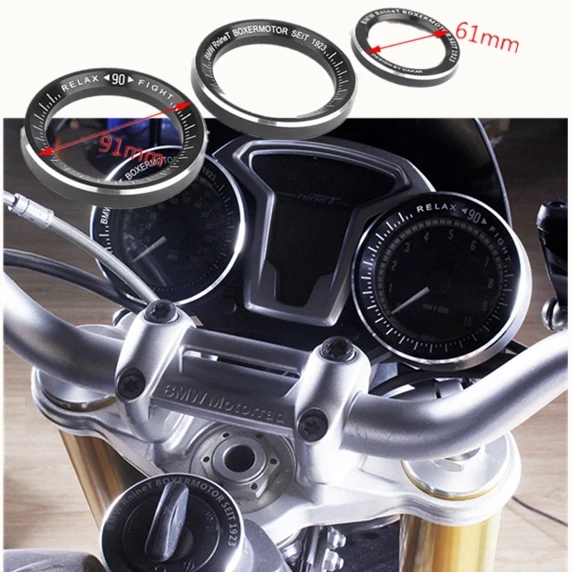 

3pcs Techometer Speedometer Gauges Accent Trim Ring Odometer Shell Ring for BMW R NINE T R1200R R9T R1200 R 2014-2017 2016 2015