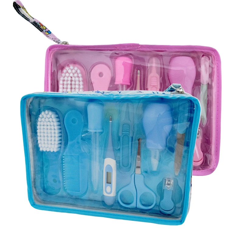 

9 Pcs/Set Baby Kids Toddler Grooming Healthcare Kits Nail Nasale Hair Care Set Nail Clipper Hair Comb Multi Tool Health