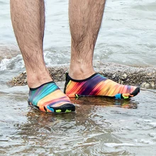 Bjakin красочные воды спортивная дышащая обувь Для мужчин Для женщин летний Дайвинг чулок для плавания стрейч носки пляжный носок обувь для подводного плавания