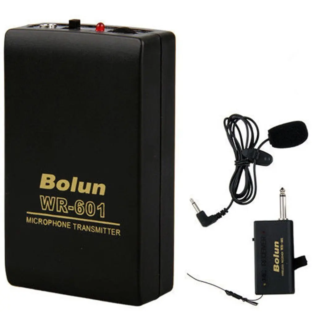  Wireless Microphone System with Transmitter & Receiver Portable Clip-on Microphone for Teaching Pub - 4000023121058