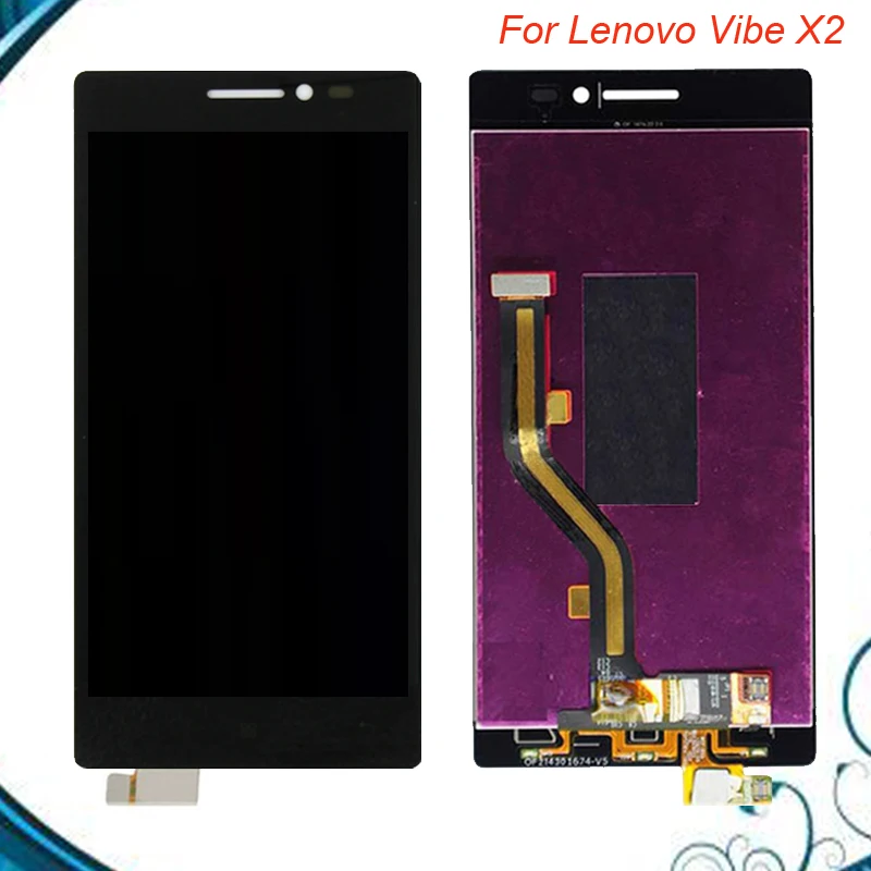 ЖК-дисплей для Lenovo Vibe X2 5 0 дюйма дигитайзер сенсорного экрана в сборе с рамкой