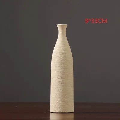 Современная керамика Ретро сушенный цветочный ваза белого и синего цвета ваза искусственные ваза украшения для дома на Рождество R709 - Цвет: Светло-серый