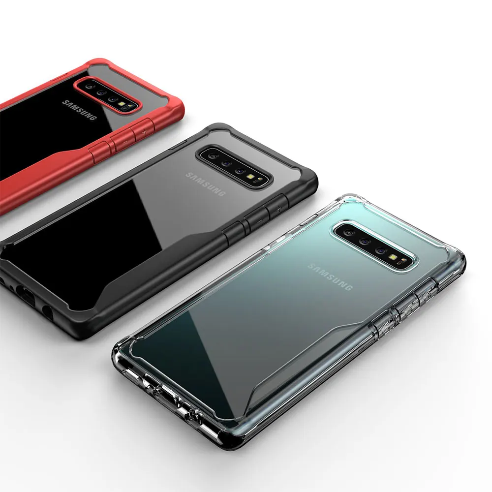 

Shockproof Armor Case for Samsung Galaxy S10 Plus Note 10 S10e Transparent Cases Cover for Galaxy S9 S8 Plus Note 8 9 Silicone