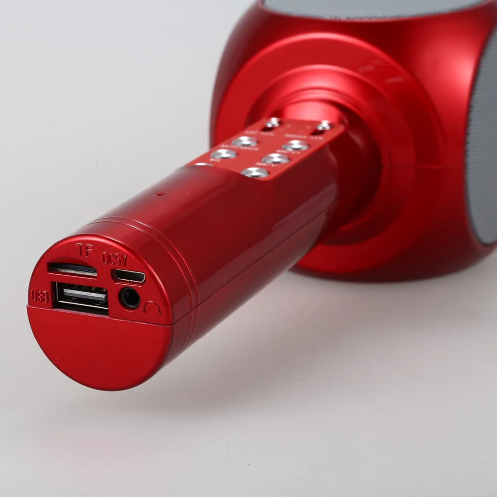 Ручной микрофон WS1816 беспроводной Bluetooth микрофон KTV караоке микрофон динамик USB СВЕТОДИОДНЫЙ Светильник Цвет Красный
