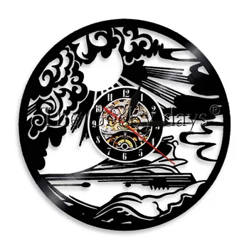 

1Piece Yachting Sport Sailing Yachtsman Vinyl Record Display Sign Nightlight Mariner Sailing Ship Living Room Decor