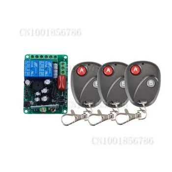 

220V 2CH RF Wireless Remote Control Switch With learning code M4T4L4 adjustable 3Transmitter 1Receiver