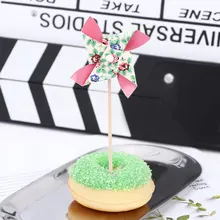 24 шт. маленькая ветряная мельница для кексов милые многоцелевые топперы для тортов Детская Игрушка В ванную Свадебный Праздничный торт украшения для выпечки