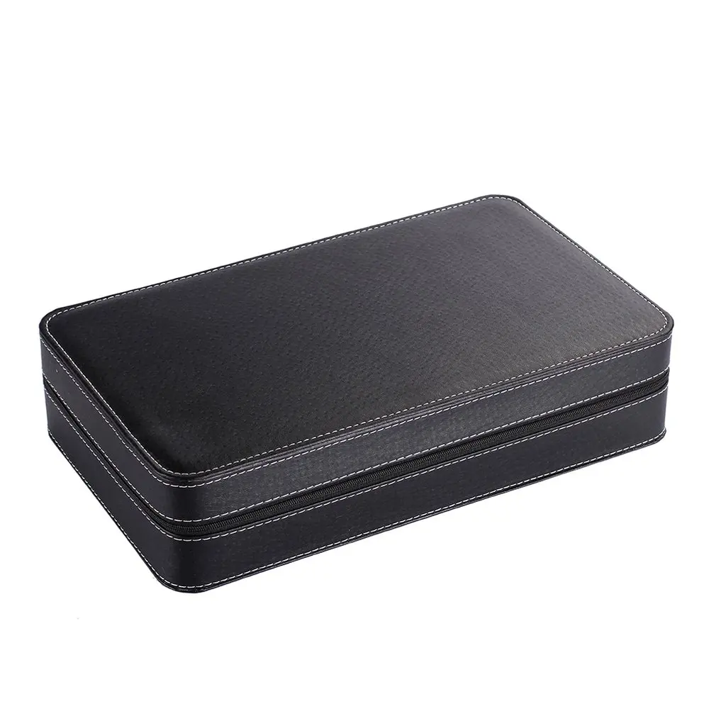 

12 Grids Ostrich Pattern Watch Box Storage Display Box Craft Gift Packaging Box