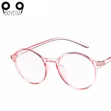 BOYEDA Модные женские очки винтажные круглые Рецептурные очки пластиковая прозрачная рамка для женщин очки для чтения зеркало