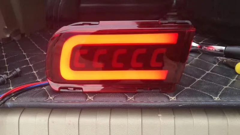 RQXR светодиодные задние бампера света для Toyota FJ150 вождения сигнальная лампочка течет тур