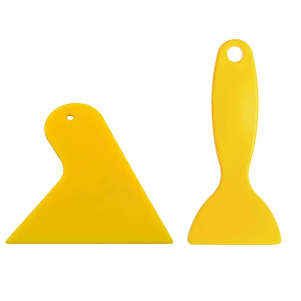 

Scraper Plate Glass Yellow Film Tools Wrapping Film Application Squeegee Scraper Tools Plastic Bubble Window Car Stickers
