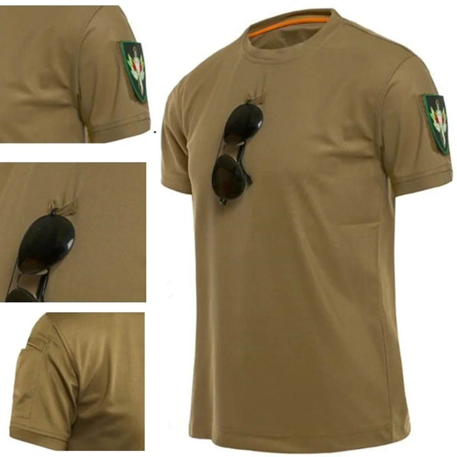 

Zogaa Top Sale Men's Tactical T-Shirt Us Army T Shirt Military Camouflage t shirt Quick Dry Short Sleeve Breathable t shirt