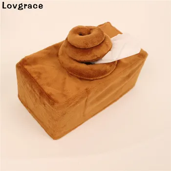 

Creative Funny Poo Style Paper Tissue Holder Creative Gift Car Home Party Decor Tissue Box Bedroom Dressers Night Stands