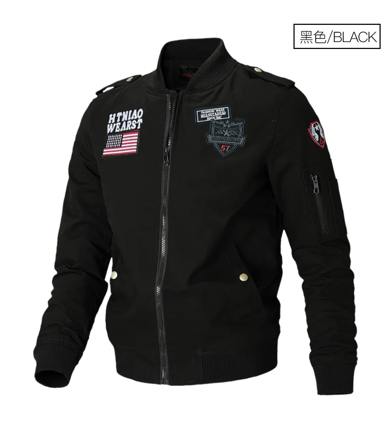 Мужская куртка-бомбер для пилота, зимние парки, армейская Военная мотоциклетная куртка, куртка-карго, верхняя одежда для ВВС, тактические пальто пилота 4XL 6589