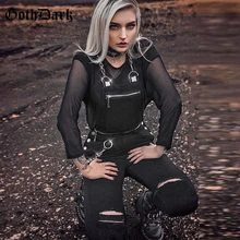 Goth Dark Solid Handmade Hole Women Jumpsuit Zipper Buckle Ruched Patchwork Jumpsuits trousers Female Gothic Strap Summer Romper Goth Dark Solid Handmade Hole Women Jumpsuit Zipper Buckle Ruched Patchwork Jumpsuits trousers Female Gothic Strap Summer Romper