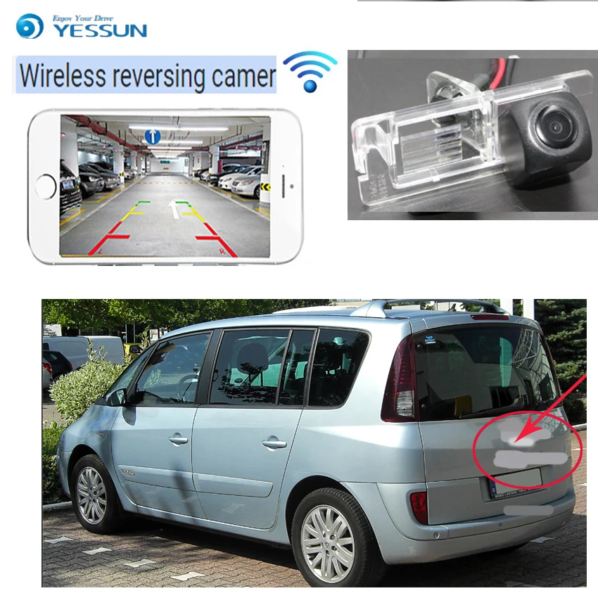 Новая Водонепроницаемая Автомобильная камера ночного видения YESSUN беспроводная