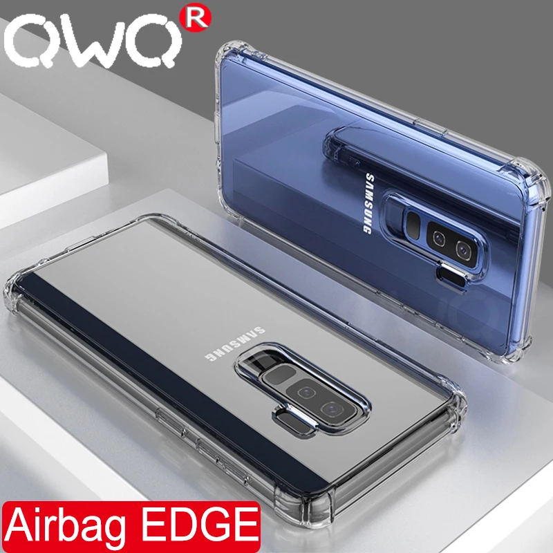 

shockproof Phone Case For Samsung Galaxy S9 Plus S8 Plus Note 8 9 Soft silicone protective Cover For Samsung s7 edge Back case
