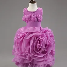 Платья с цветочным узором для девочек на свадьбу; летняя одежда с цветочным узором для девочек; платья высокого качества для девочек; одежда для малышей