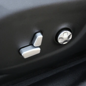 

For Jeep Compass accessories 2017 2018 ABS Matte Interior Chair Seat Button Adjustment Switch Mid Configuration Cover Trim 3Pcs