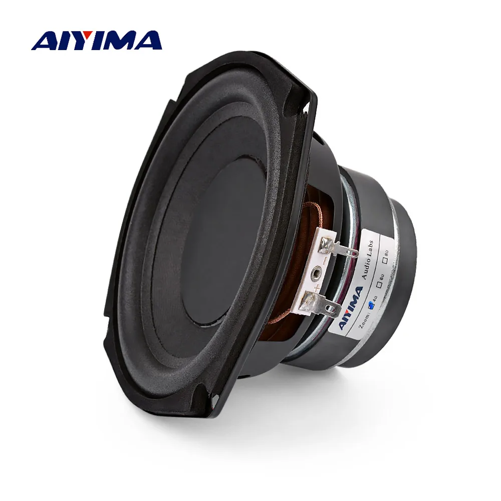 AIYIMA 1Pcs 5.25 Inch 100W Subwoofer Speaker 4 8 Ohm Audio Speaker Super Bass HIFI Loudspeaker For 5.1 Subwoofer 66Hz-3.2KHz