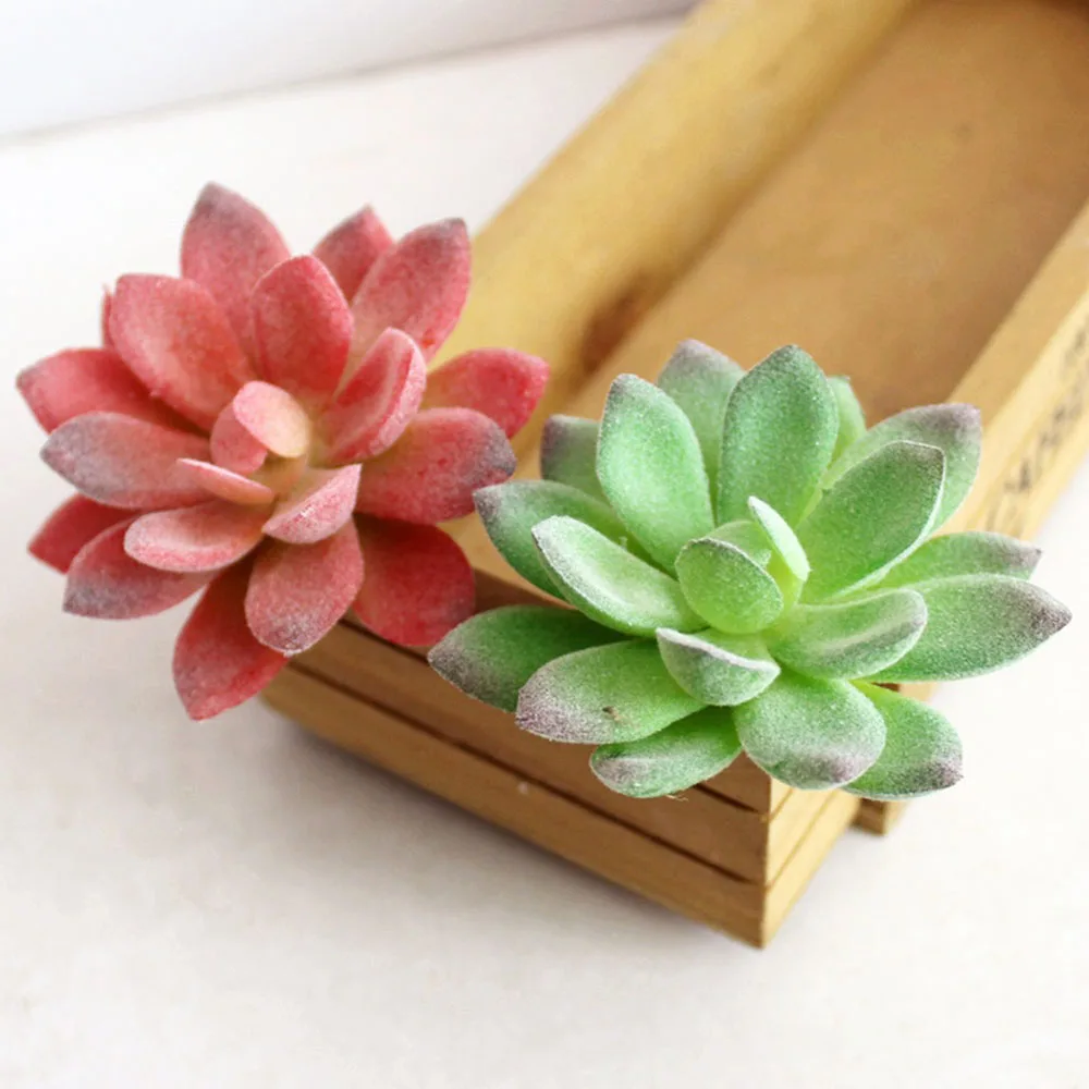 Artificial Plant Plastic Flowers Miniature Succulents Plant Fake Flower
