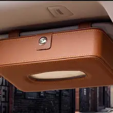 Роскошный модный прямоугольный солнцезащитный козырек, кожаный тканевый ящик для автомобиля, коробка для салфеток, автомобильный солнцезащитный козырек, коробка для салфеток, держатель для автомобиля PZJH030