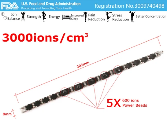 Noproblem 065 3000 ионов баланс керамические бусины мощность терапии чокер панк фитнес Турмалин Германий талисманы мужской браслет