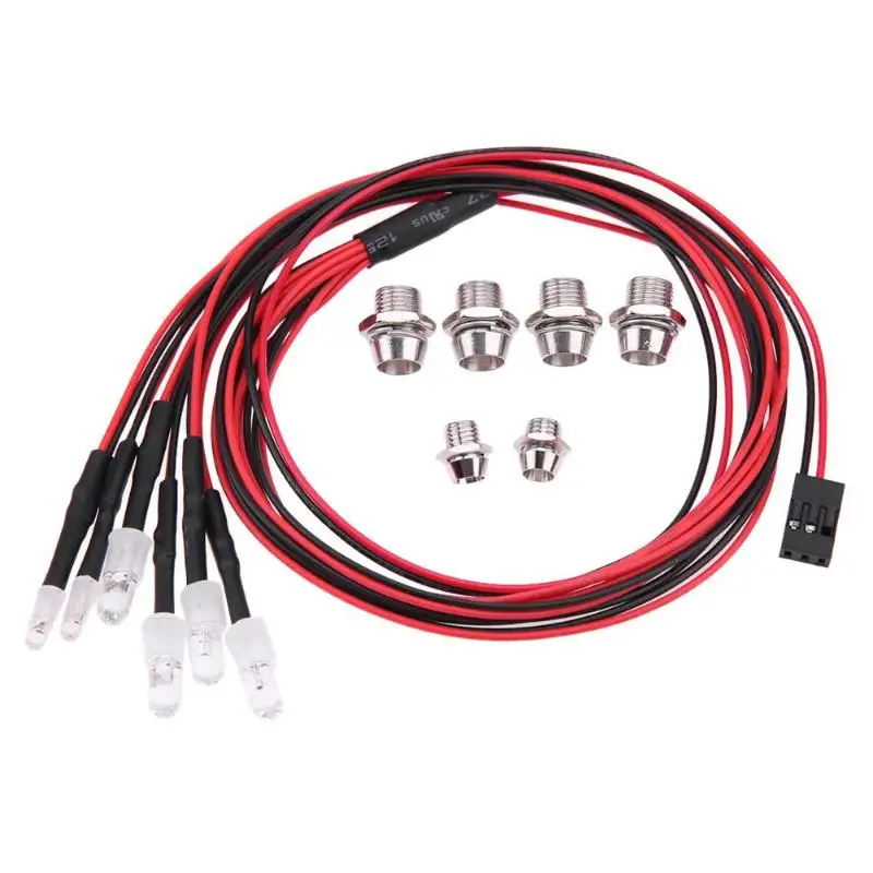 

6 LED Headlight Tail-lamp RC Car Parts for TRAXXAS HSP HPI REDCAT Axial