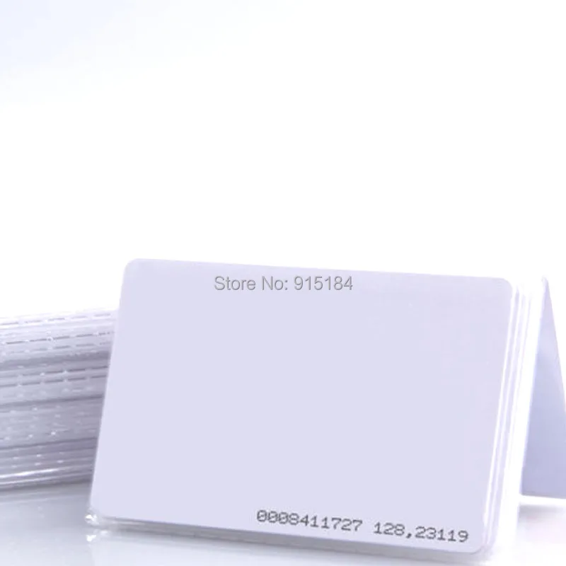 

200pcs/LOT RFID 125 khz post card em4100/TK4100 access control nfc tag Proximity ID PVC cards credit card size