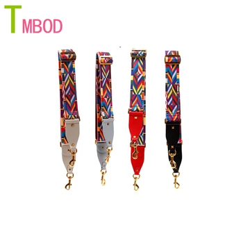 

2019 New rock stud handbags strap woven design national silver gold buckle bag straps trendy easy match shoulder straps Q001