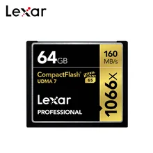 Lexar – carte mémoire CF 128 go Max 160 mo/s, 32 go 1066x64 go, Flash Compact, UDMA7, 256 go, pour caméscope HD 1080p 3D, Original