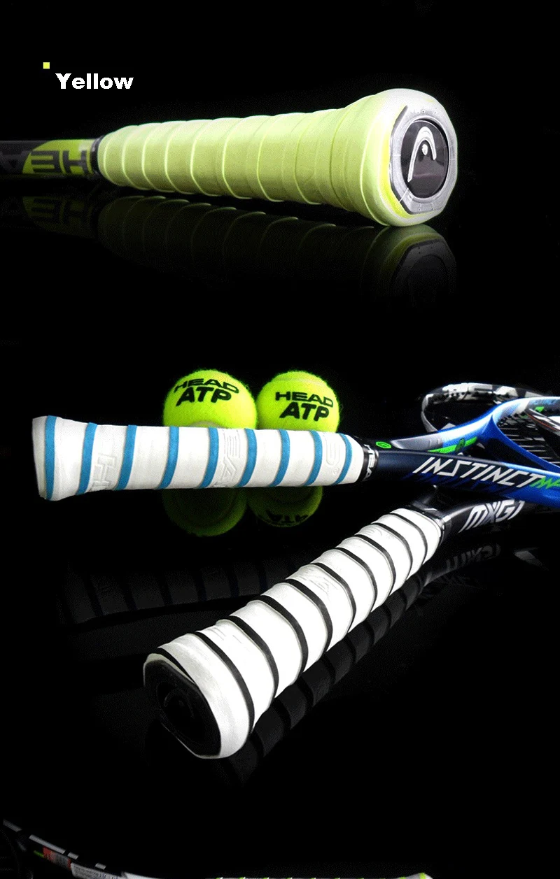 10 шт. PRO Head Tennis Grip Overgrip Теннисная ракетка PU Overgrip впитывающая пот лента Raqueta Tenis Grip противоскользящая Tenis лента для ракетки