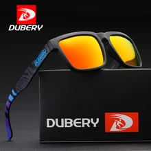 DUBERY Polarized Sunglasses Square Sports Sun Glasses Men Women Driving Retro Brand Luxury Shades Oculos Gafas De Sol UV400 D710