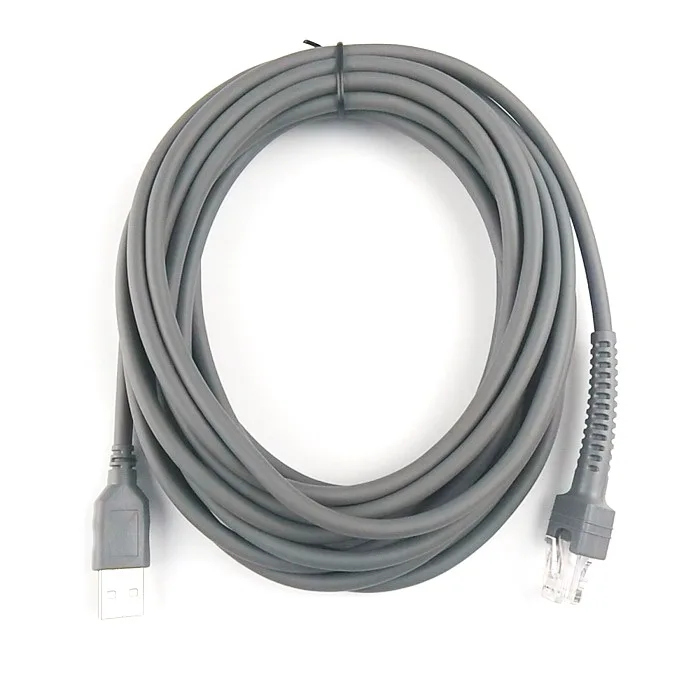 20 шт. 5Mtr USB кабель для сканера штрих кодов символ LS2208AP LS1203 LS4208 LS4278 DS6707 DS6708 и т. Д.