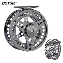 Goture 3/4 5/6 7/8 9/10 WT Fly Fishing Reels CNC-machined Large Arbor Fly Reel 2+1BB 1:1 For Trout Fishing Accessories