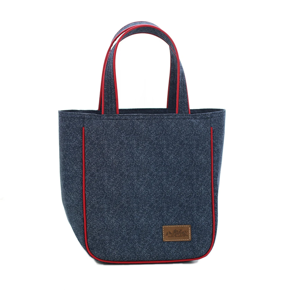 

Denim refrigerator large tote picnic nevera portatil comida meal food lunch bags and cooler bag cold preservation insulated bags