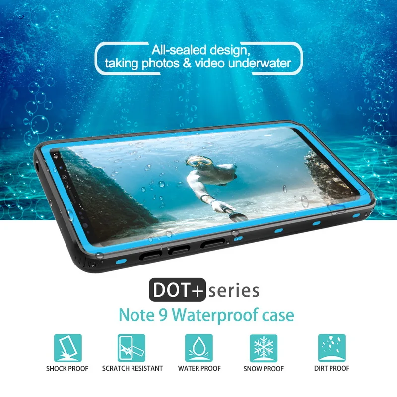 

Waterproof Case For Samsung S9 Plus Note 9 8 Underwater Full Protective Dirtproof Shockproof Armor Case For Galaxy Note9 S9Plus
