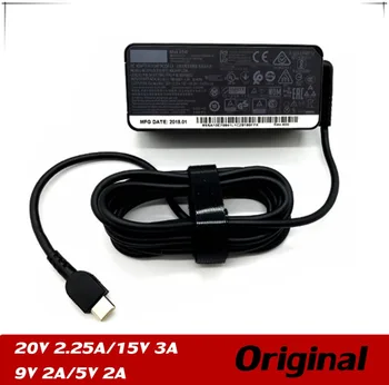 

7XINbox 20V 2.25A 45W Genuine Charger ADLX45YCC3A For Lenovo ThinkPad X1 IdeaPad S210 S210T K2450 G405 T431S AC Adapter