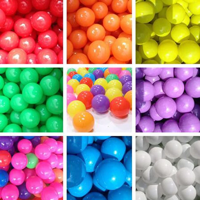 100Pcs/Set Children Plastic Ocean Ball 5.5/7cm Colorful Eco-Friendly PE Sea Balls For Kids Gifts Outdoor Sport Dry Pool Pit Toys 6