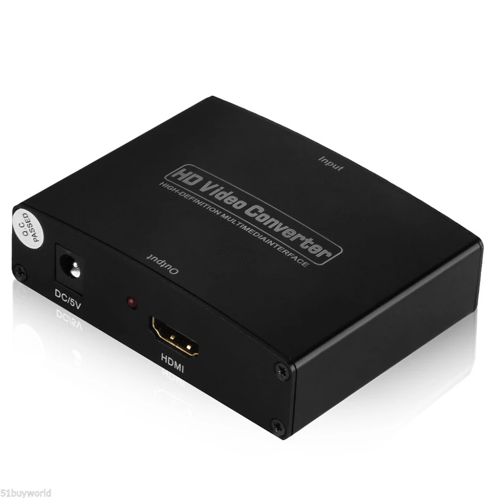 Buy 1080P YPbPR+R/L Analog Audio to HDMI HDTV