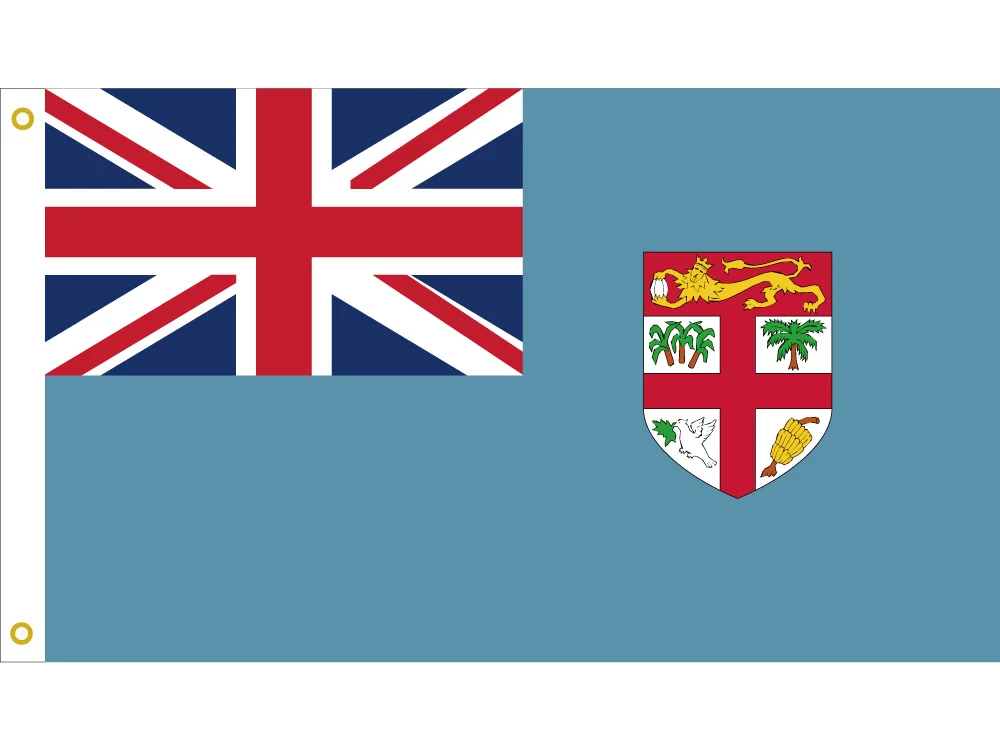 Национальный флаг Fiji 90*150 см/60*90 см/40*60 см 3x5ft Летающий 15*21 ручной баннер с латунными