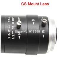 Мегапиксельная фиксированная диафрагма HD CCTV объектив камеры 2,8-12 мм варифокальный HD объектив камеры безопасности Ручной зум и фокус M12/CS крепление