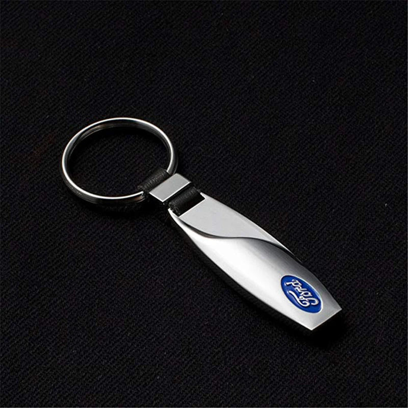 

Water Drop Shaped Emblem Car Keychain Keyring Logo Symbol Sign Badge Quality Metal Alloy Nice Gift for Man Woman (Ford)