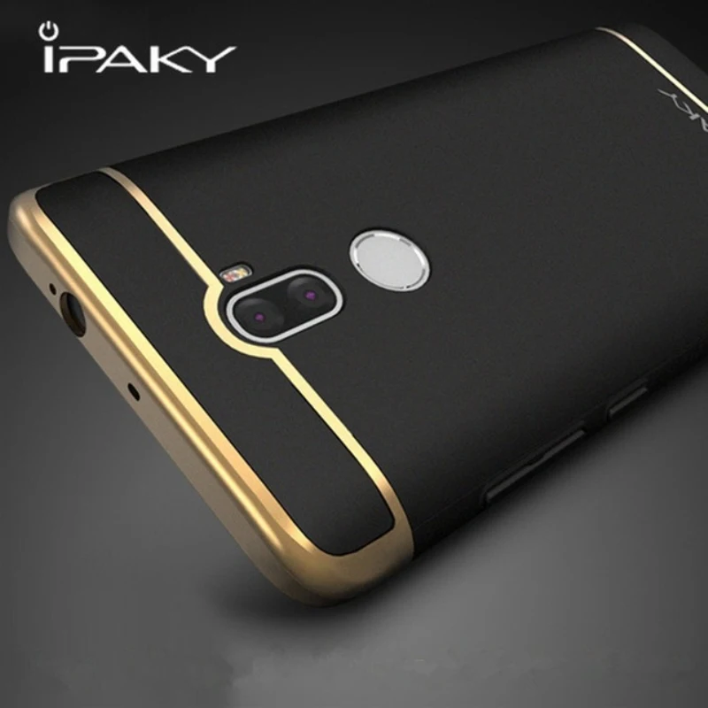 Original IPAKY Full Protection Mi5 Case Redmi Note 4X 3in1 Plating Matte Back Cover Coque Housing